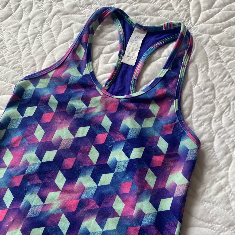 Ivivva Purple and Blue Geometric Tank Top - Picture 4 of 6